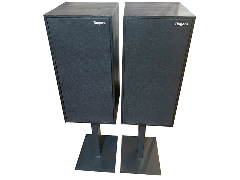 Rogers LS7t Series Speakers w/ Stands Black Ash Trade-In