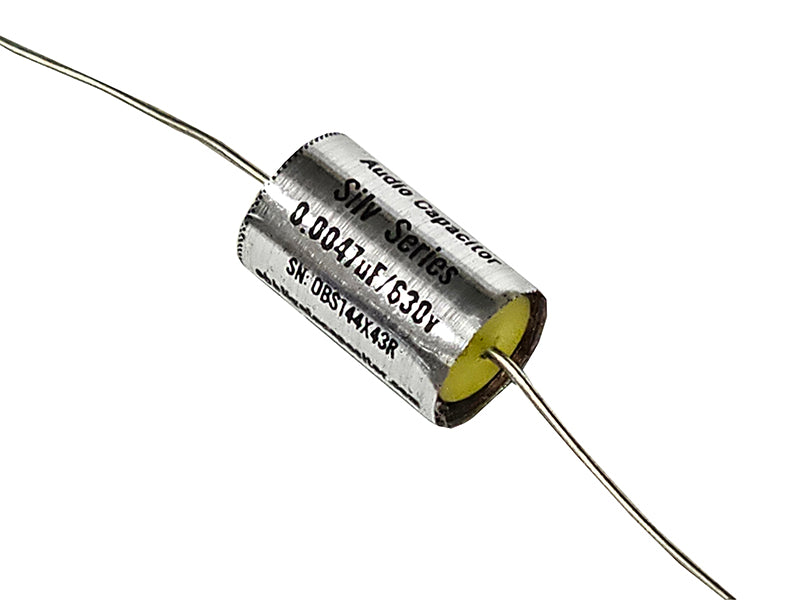 Obbligato 0.0047uF 630Vdc “New” Silv Series Metalized Polypropylene Film Capacitor Axial Lead