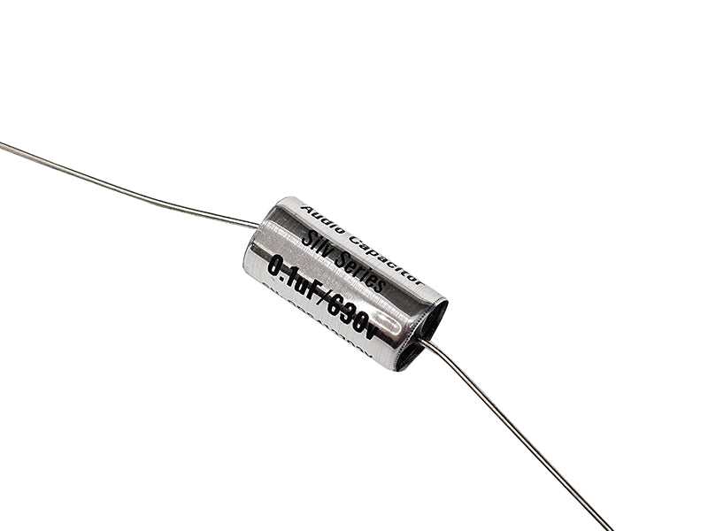 Obbligato 0.1uF 630Vdc  “New” Silv Series Metalized Polypropylene Film Capacitor Axial Lead