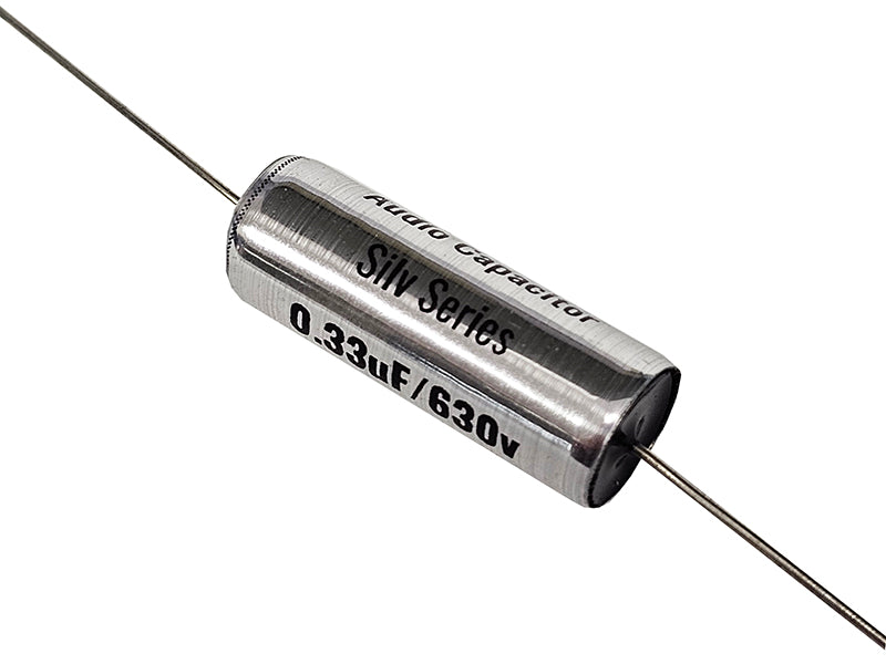Obbligato 0.33uF 630Vdc “New” Silv Series Metalized Polypropylene Film Capacitor Axial Lead