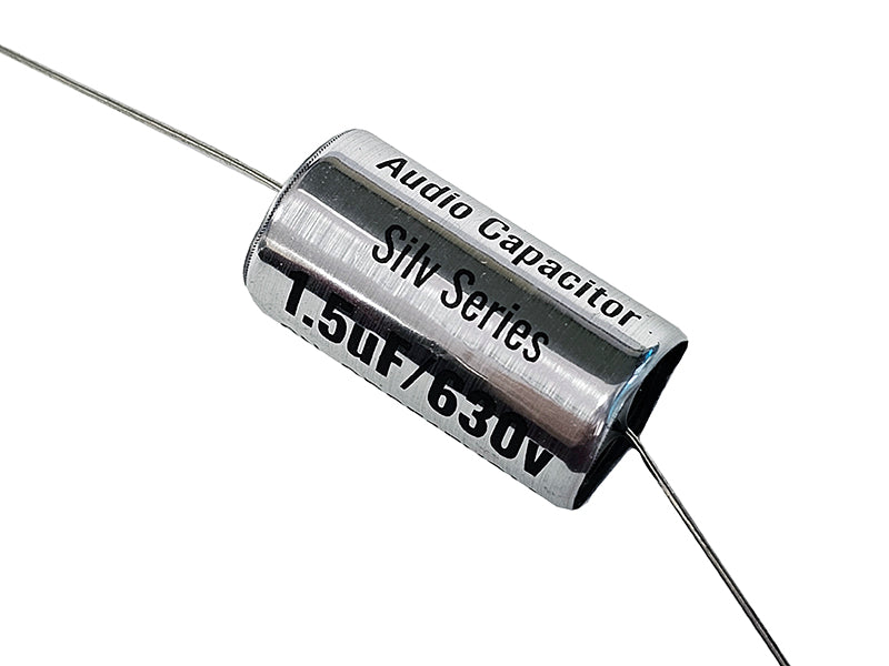 Obbligato 1.5uF 630Vdc “New” Silv Series Metalized Polypropylene Film Capacitor Axial Lead