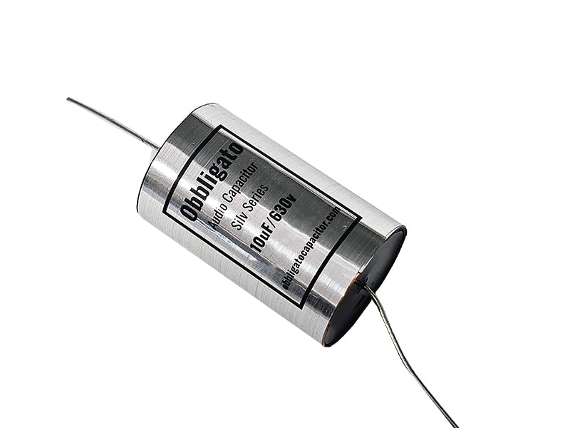 Obbligato 10uF 630Vdc “New” Silv Series Metalized Polypropylene Film Capacitor Axial Lead