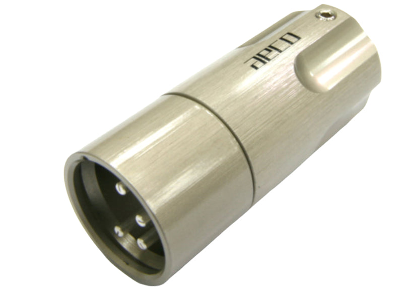 AECO Connector AX4-1611R Series Rhodium-Plated Tellurium Copper 4-pin Male XLR Plug