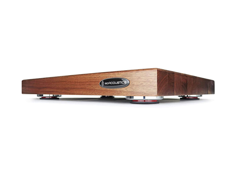 IsoAcoustics Isolation Devices Delos 2216W1 Series The Floating Island 22x16x1.75" Walnut