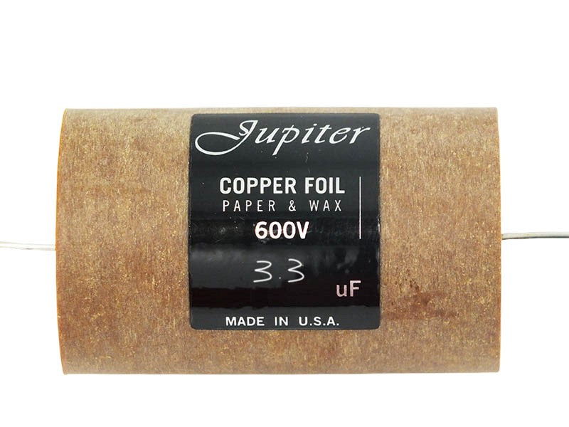 Jupiter Capacitor 3.3uF 600Vdc Copper Foil Paper & Wax Series
