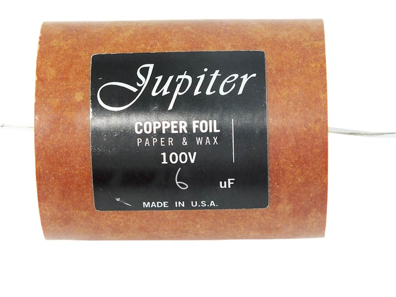Jupiter Capacitor 6uF 100Vdc Copper Foil Paper & Wax Series