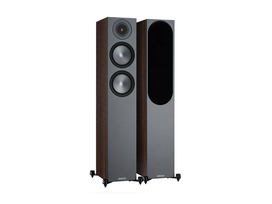 Monitor Audio Bronze 200 Series (6G) Floorstanding Speakers Walnut