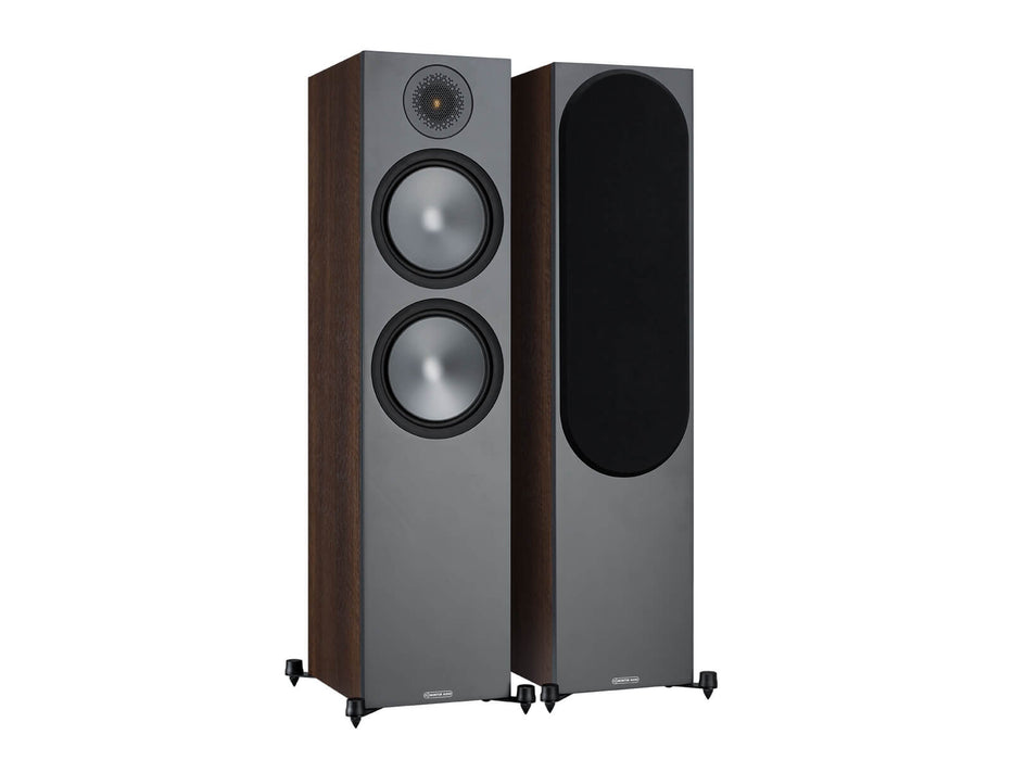 Monitor Audio Bronze 500 Series (6G) Floorstanding Speakers Walnut