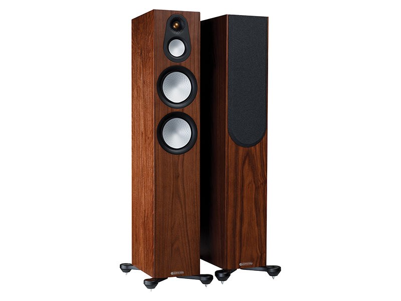 Monitor Audio Silver 300 Series (7G) Floorstanding Speakers Walnut