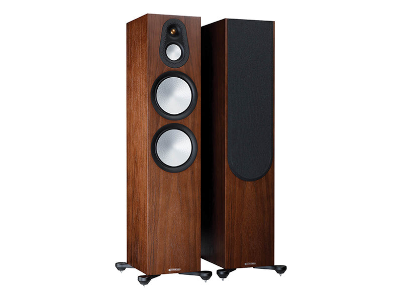 Monitor Audio Silver 500 Series (7G) Floorstanding Speakers Walnut