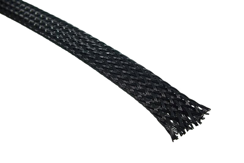 Sleeving TECHFLEX 3/8" Black, Polyester Expandable Sleeving