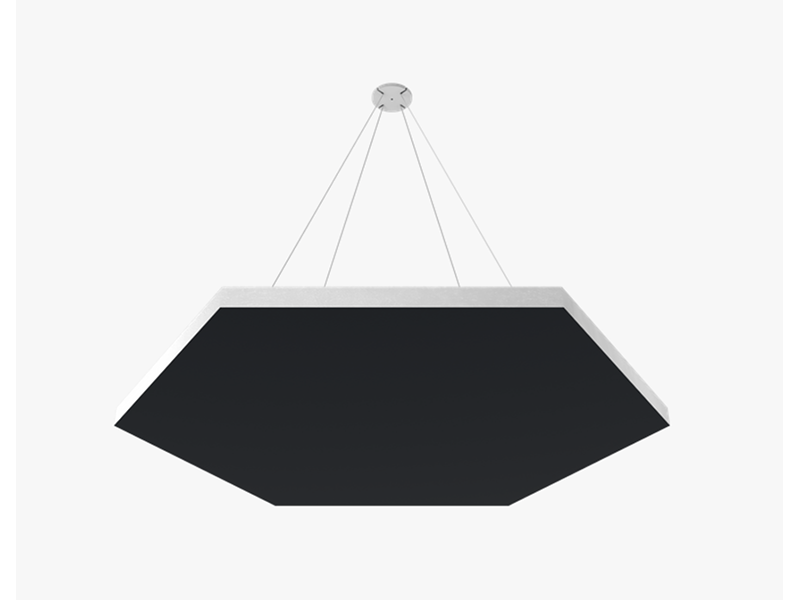 Vicoustic Acoustic Room Treatments ViCloud Hexagon 100 Premium Series (4/Box) Black